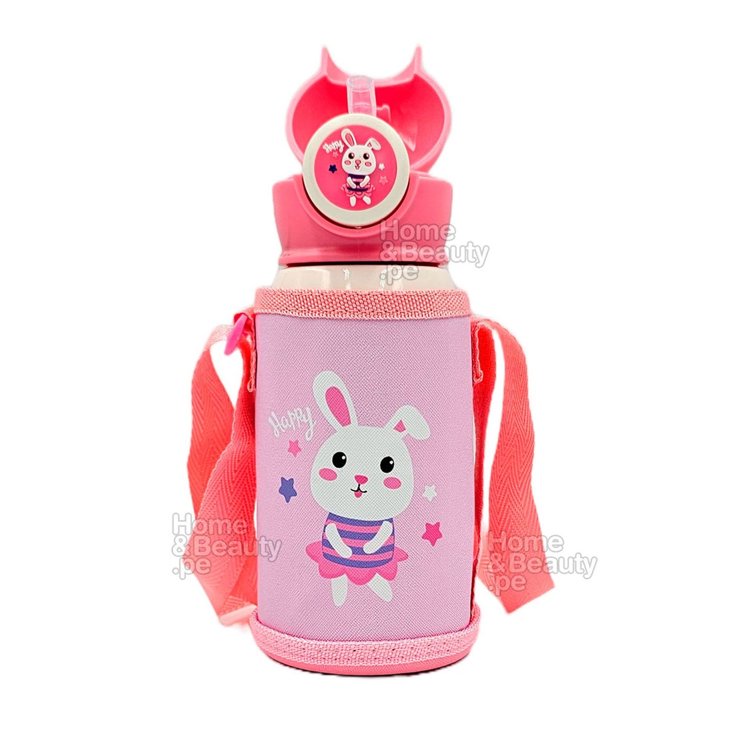 TERMO KAWAI INOXIDABLE 316 de CONEJITA CON LUCES 500 ml