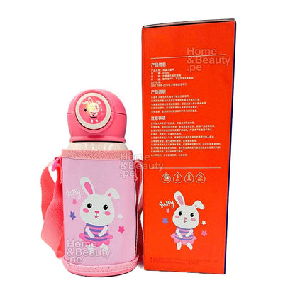 TERMO KAWAI INOXIDABLE 316 de CONEJITA CON LUCES 500 ml