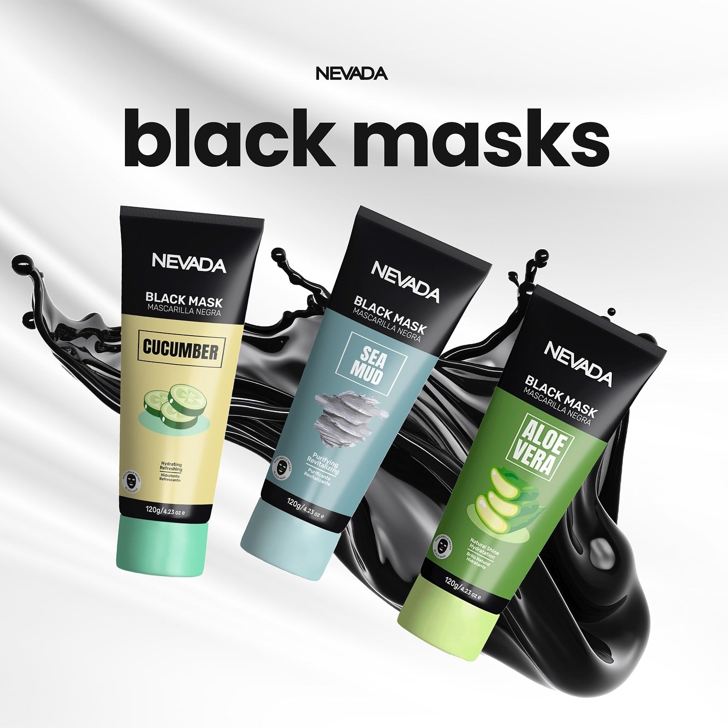 Mascarilla Negra Hidroplástica de Aloe Vera 120gr - Nevada